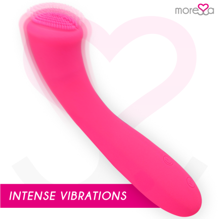 MORESSA CELSO MASAJEADOR DUO PUNTO G Y SUERO PELVICO PREMIUM SILICONE RECARGABLE
