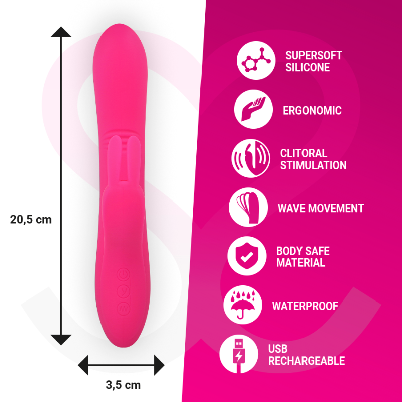 MORESSA ETHAN EFECTO WAVE MAS POTENTE VIBRACION PREMIUM SILICONE RECARGABLE