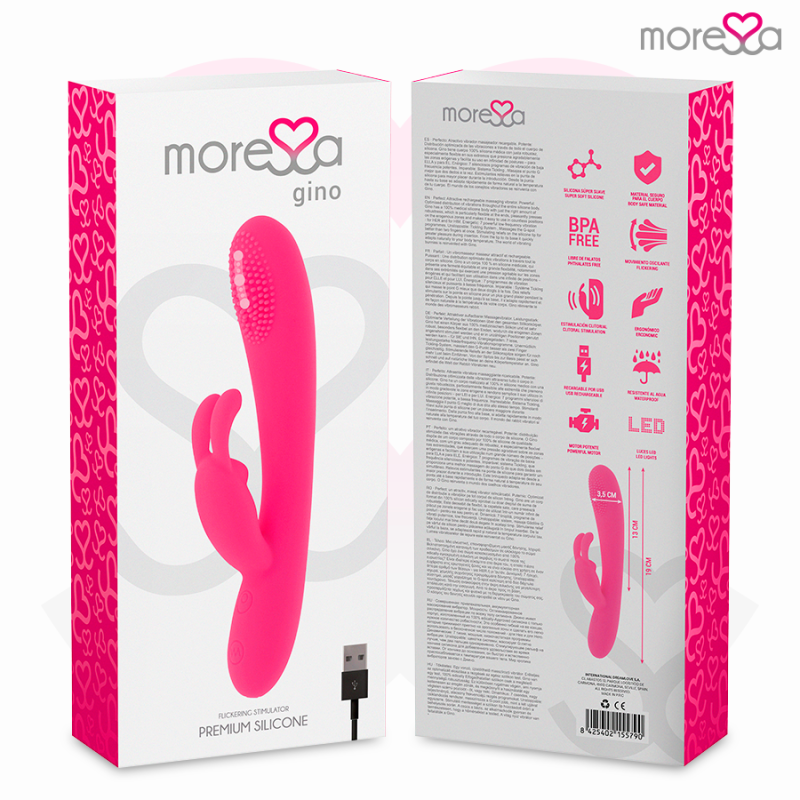 MORESSA GINO TICKLING VAGINAL PREMIUM SILICONE RECARGABLE
