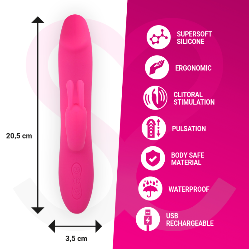 MORESSA MOLLY IMPULSOR UPDOWN Y POTENTE VIBRACION PREMIUM SILICONE RECARGABLE