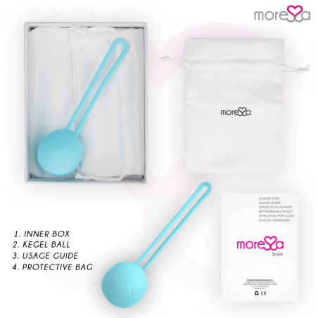 MORESSA OSIAN ONE ENTRENAMIENTO SUELO PELVICO 51gr PREMIUM SILICONA TURQUESA