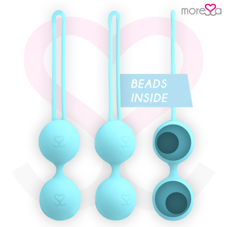 MORESSA OSIAN TWO ENTRENAMIENTO SUELO PELVICO 101gr PREMIUM SILICONA TURQUESA