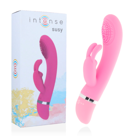 INTENSE SUSY VIBRADOR OSCILANTE SILICONA RABBIT ROSA