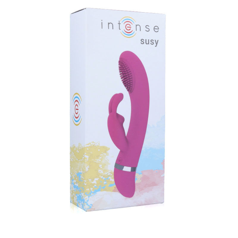INTENSE SUSY VIBRADOR OSCILANTE SILICONA RABBIT ROSA