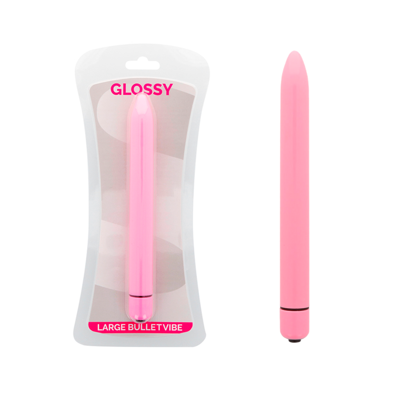 GLOSSY SLIM VIBRADOR ROSA
