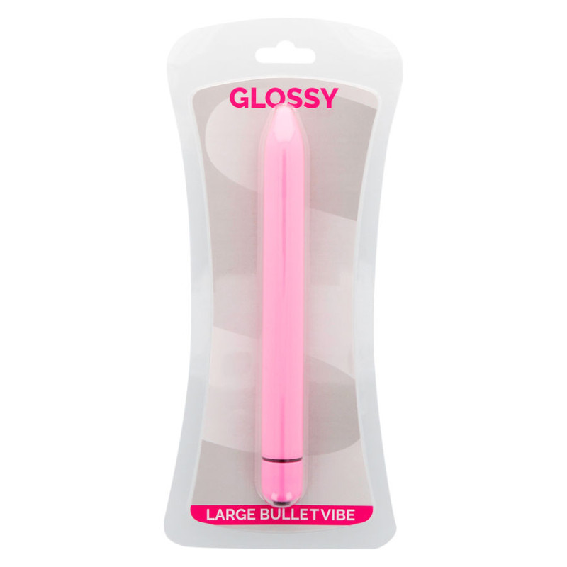 GLOSSY SLIM VIBRADOR ROSA