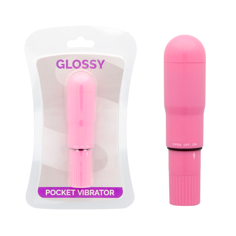 GLOSSY POCKET VIBRADOR ROSA INTENSO