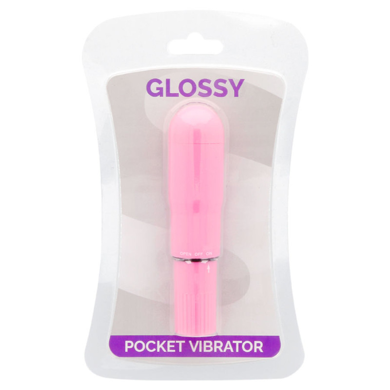 GLOSSY POCKET VIBRADOR ROSA INTENSO