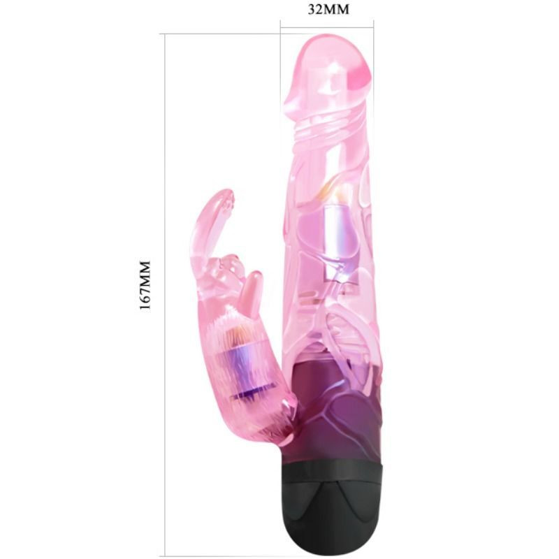 BAILE GIVE YOU LOVER VIBRADOR CON RABBIT ROSA