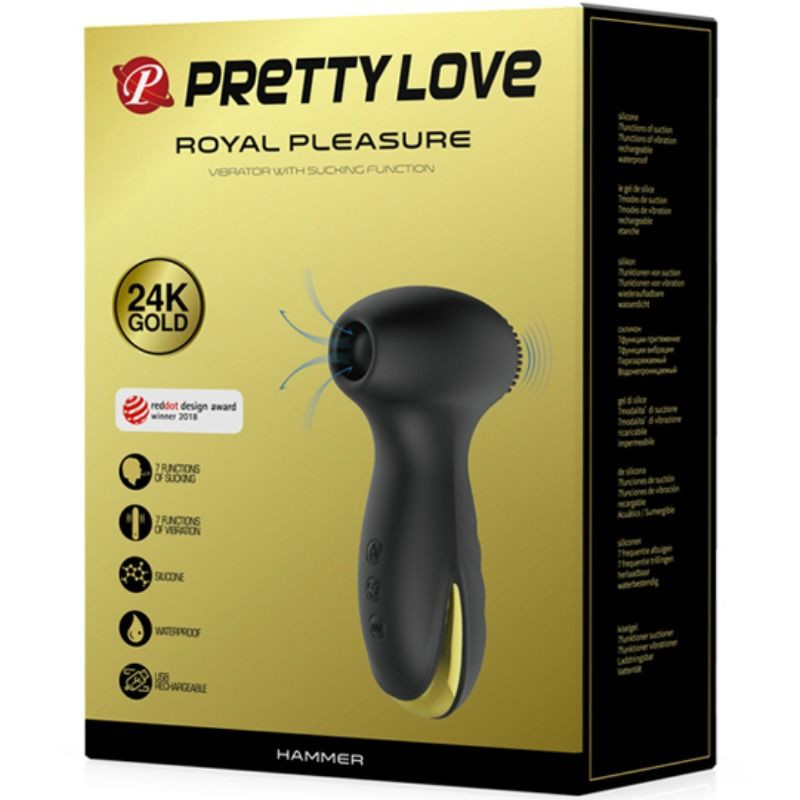 PRETTY LOVE SMART HAMMER VIBRACION Y SUCCIONADOR