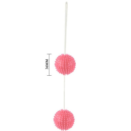 BAILE A DEEPLY PLEASURE BOLAS TEXTURADAS ROSA 36 CM