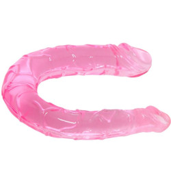 BAILE DOUBLE DONG DILDO DOBLE ROSA 2