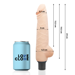 LOVECLONE HARALD VIBRADOR REALISTICO SELF LUBRICATION 24 CM O 4 CM 2