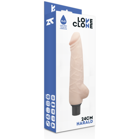 LOVECLONE HARALD VIBRADOR REALISTICO SELF LUBRICATION 24 CM O 4 CM