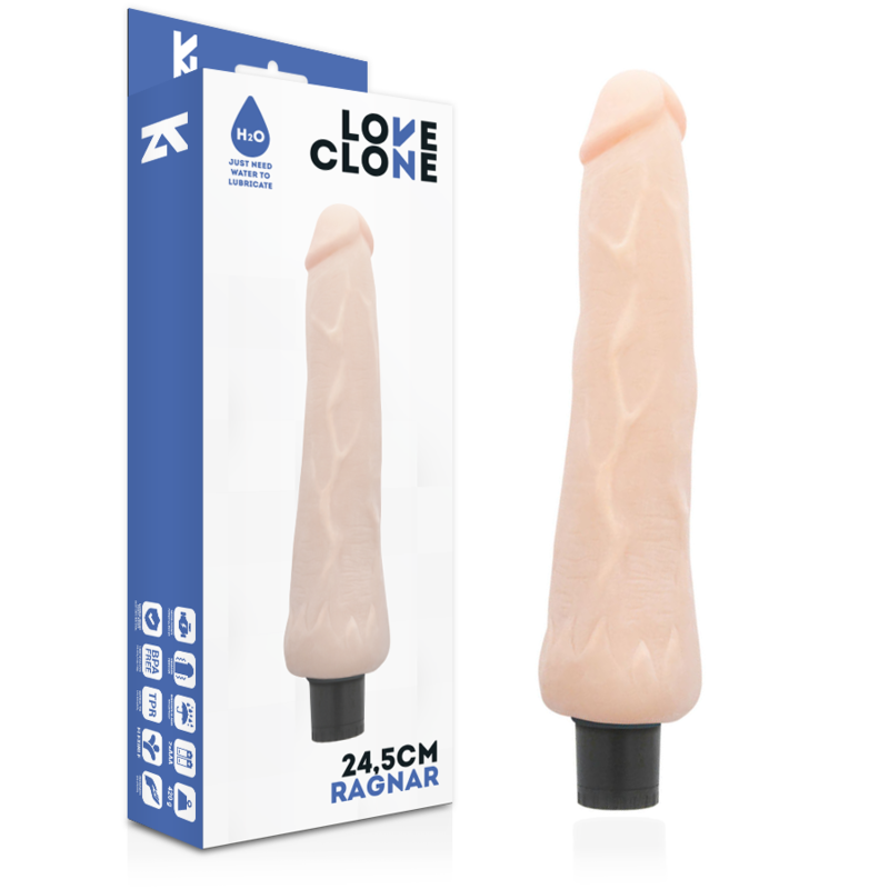 LOVECLONE RAGNAR VIBRADOR REALISTICO SELF LUBRICATION 245 CM O 35 CM