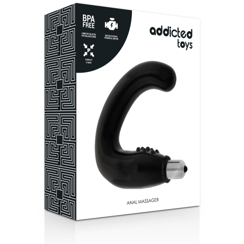 ADDICTED TOYS ANAL MASSAGER NEGRO