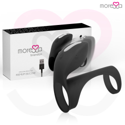 MORESSA BRANDON POTENTE ANILLO VIBRADOR CON FUNDA DE ENGROSAMIENTO MASCULINO