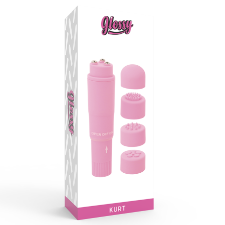 GLOSSY POCKET KURT MASAJEADOR ROSA
