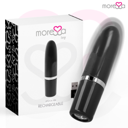 MORESSA IVY MASAJEADOR SIMULADOR LABIAL DE VIAJE NEGRO