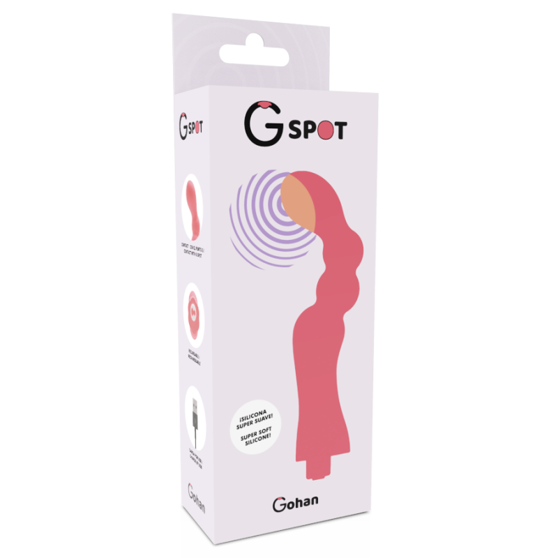 G SPOT GOHAN VIBRADOR PUNTO G LIGHT RED