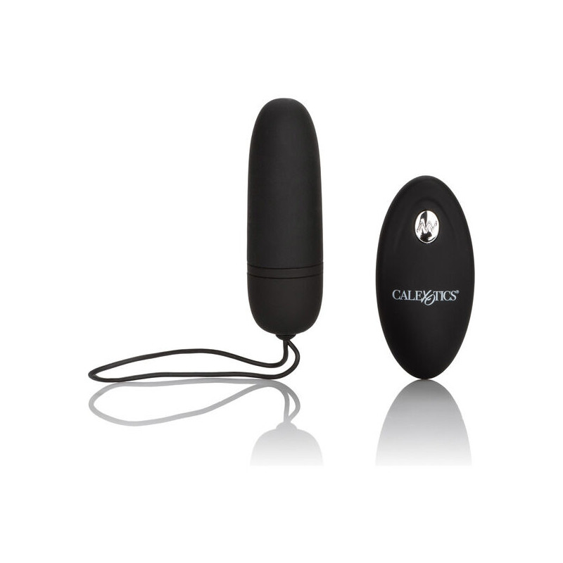 CALEXOTICS HUEVO VIBRADOR DE SILICONA CON MANDO NEGRO