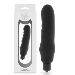 DOLCE VITA GENIUS VIBRADOR SILICONA NEGRO 2