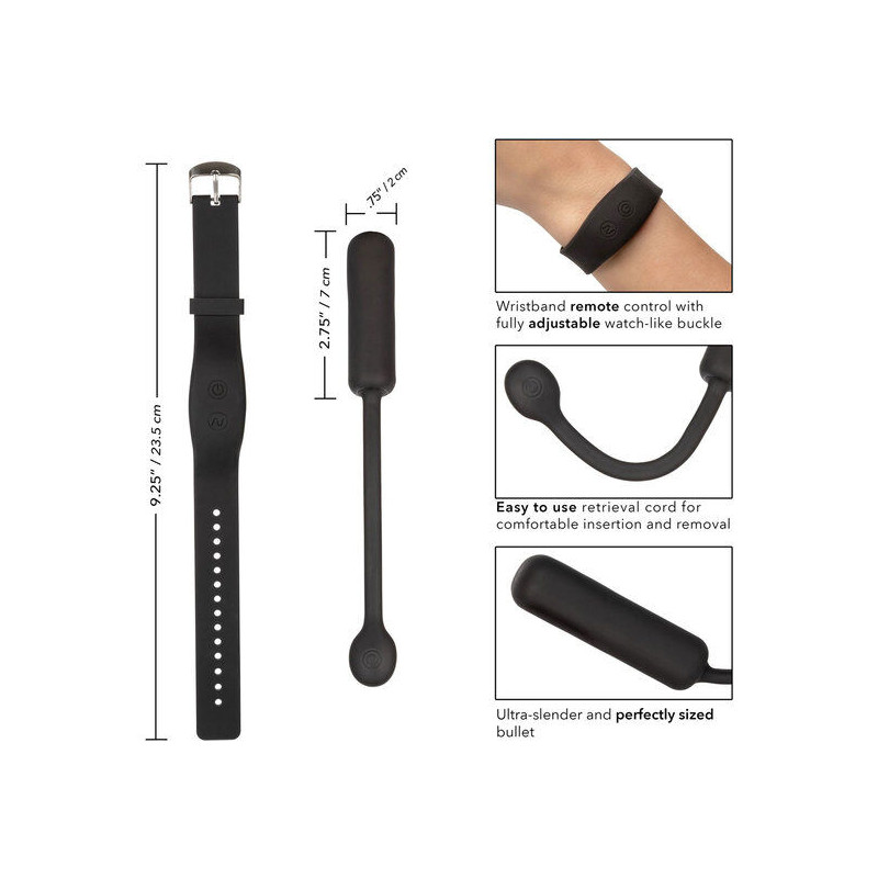 CALEXOTICS BALA VIBRADORA PEQUENA CON PULSERA DE CONTROL