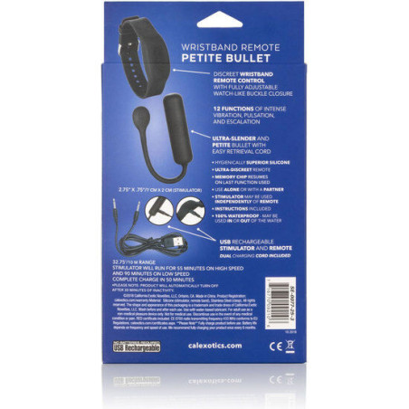 CALEXOTICS BALA VIBRADORA PEQUENA CON PULSERA DE CONTROL
