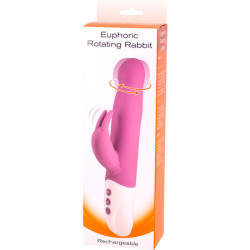 SEVEN CREATIONS EUPHORIC VIBRADOR CONEJITO CON ROTACION LILA 2