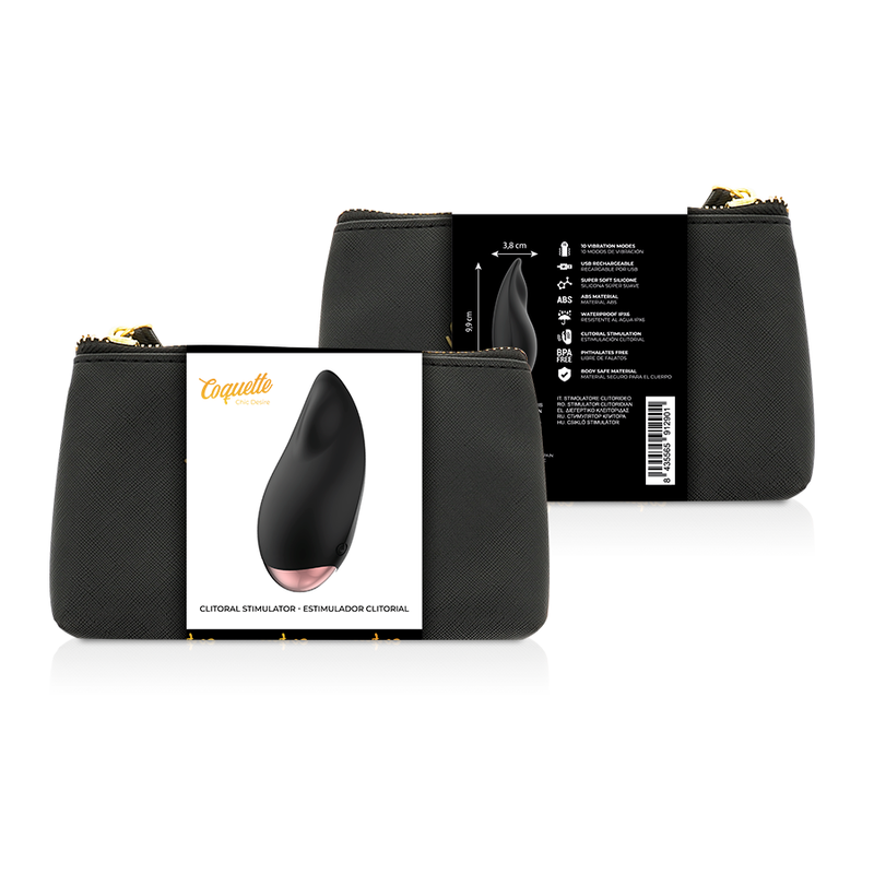 COQUETTE CHIC DESIRE ESTIMULADOR CLITORIS NEGRO GOLD GOTA