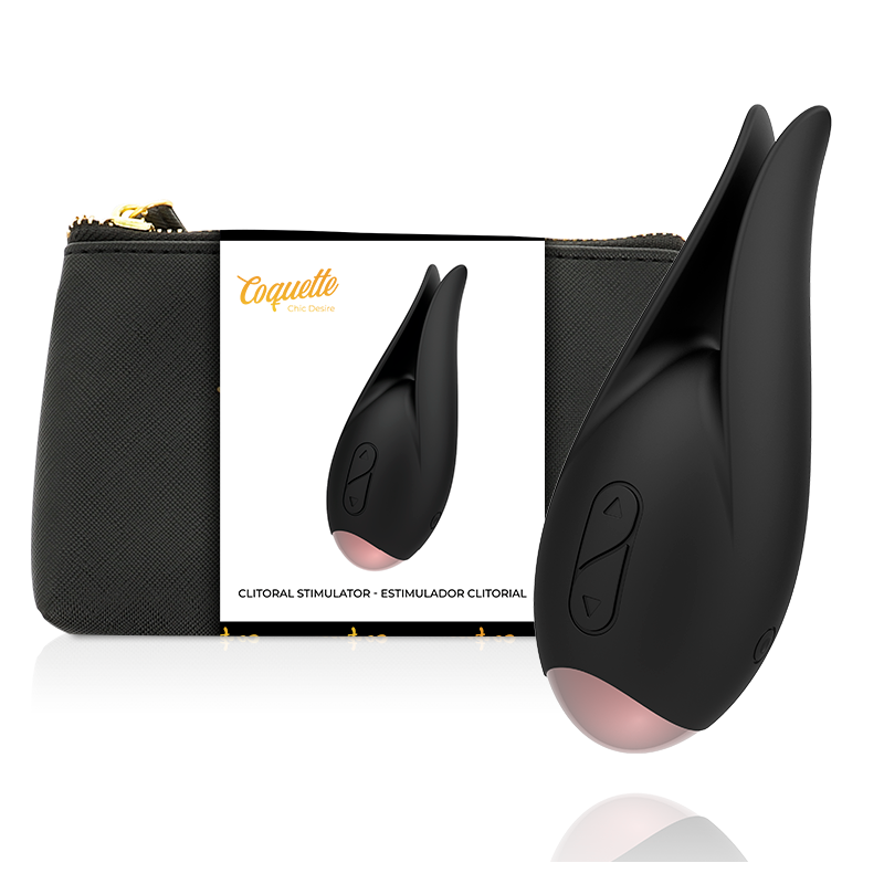 COQUETTE CHIC DESIRE ESTIMULADOR CLITORIS NEGRO GOLD FLOR