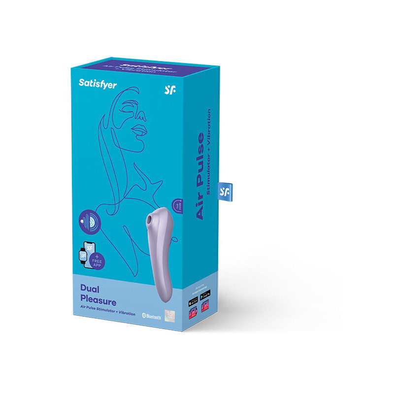 SATISFYER DUAL PLEASURE AIR PULSE VIOLETA