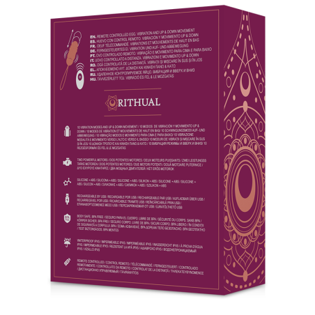 RITHUAL REVA HUEVO CONTROL REMOTO SISTEMA UPDOWN VIBRACION