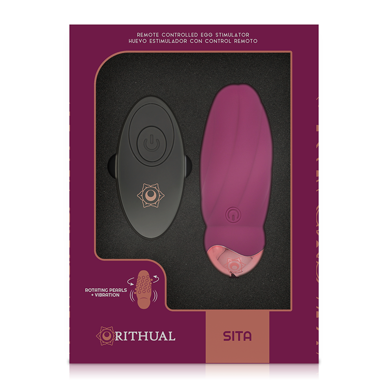 RITHUAL SITA HUEVO CONTROL REMOTO ROTACION DE PERLAS VIBRACION
