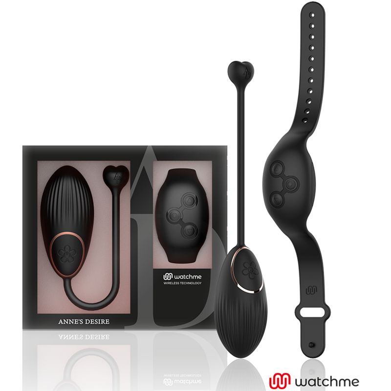 ANNE S DESIRE HUEVO CONTROL REMOTO TECNOLOGIA WATCHME NEGRO