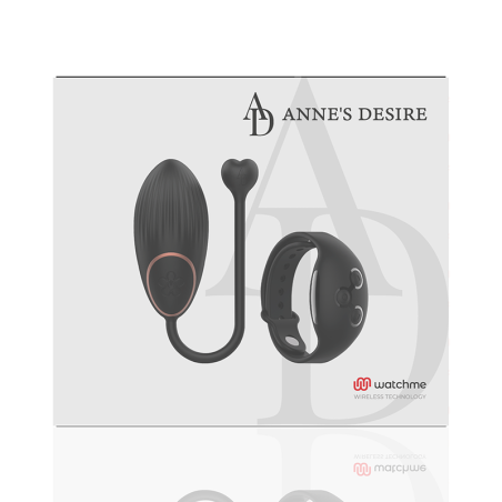 ANNE S DESIRE HUEVO CONTROL REMOTO TECNOLOGIA WATCHME NEGRO
