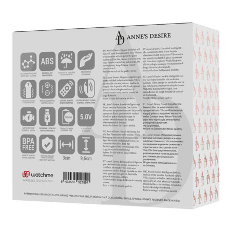 ANNE S DESIRE PANTY PLEASURE TECNOLOGIA WATCHME NEGRO GOLD