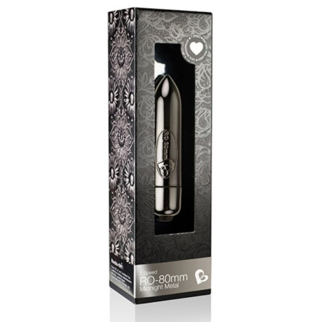ROCKS OFF BALA VIBRADORA RO 80MM MIDNIGHT METAL