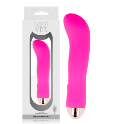 DOLCE VITA VIBRADOR RECARGABLE TWO ROSA 7 VELOCIDADES 2