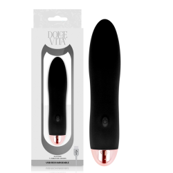 DOLCE VITA VIBRADOR RECARGABLE FOUR NEGRO 7 VELOCIDADES 2