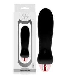 DOLCE VITA VIBRADOR RECARGABLE FIVE NEGRO 7 VELOCIDADES 2
