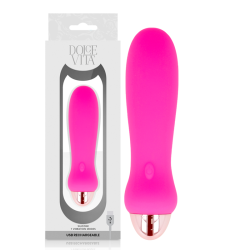 DOLCE VITA VIBRADOR RECARGABLE FIVE ROSA 7 VELOCIDADES 2