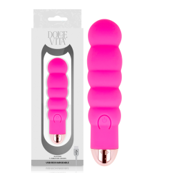 DOLCE VITA VIBRADOR RECARGABLE SIX ROSA 7 VELOCIDADES 2