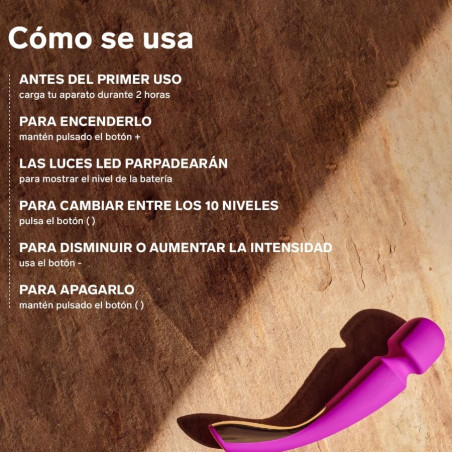 LELO MASAJEADOR SMART MEDIUM WAND 2 VERDE AGUA