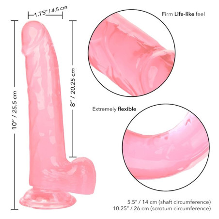 CALEXOTICS SIZE QUEEN DILDO ROSA 203 CM