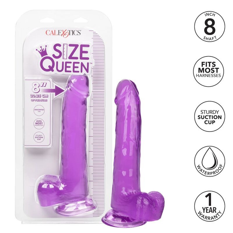 CALEXOTICS SIZE QUEEN DILDO LILA 203 CM