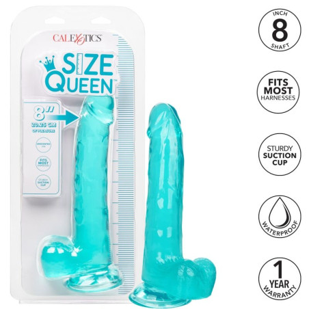CALEXOTICS SIZE QUEEN DILDO AZUL 203 CM