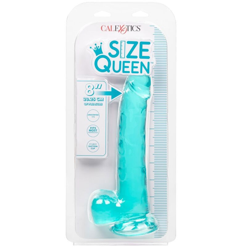 CALEXOTICS SIZE QUEEN DILDO AZUL 203 CM