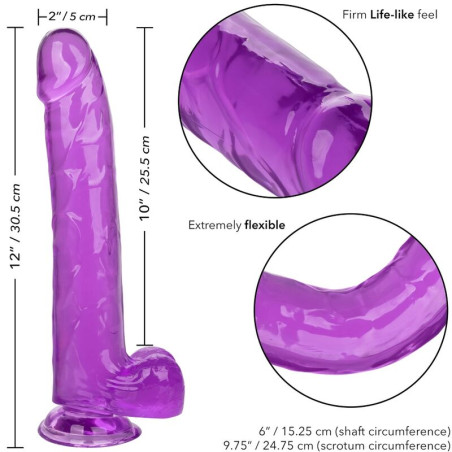 CALEXOTICS SIZE QUEEN DILDO LILA 255 CM