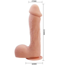 BAILE DILDO JOHNSON PIEL REALISTA 22 CM 2
